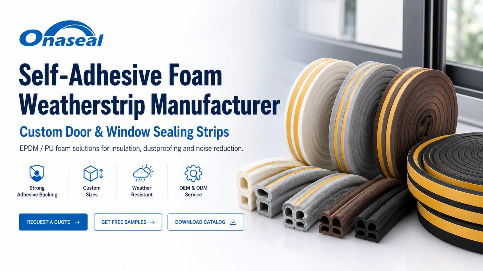 Door and window foam seals