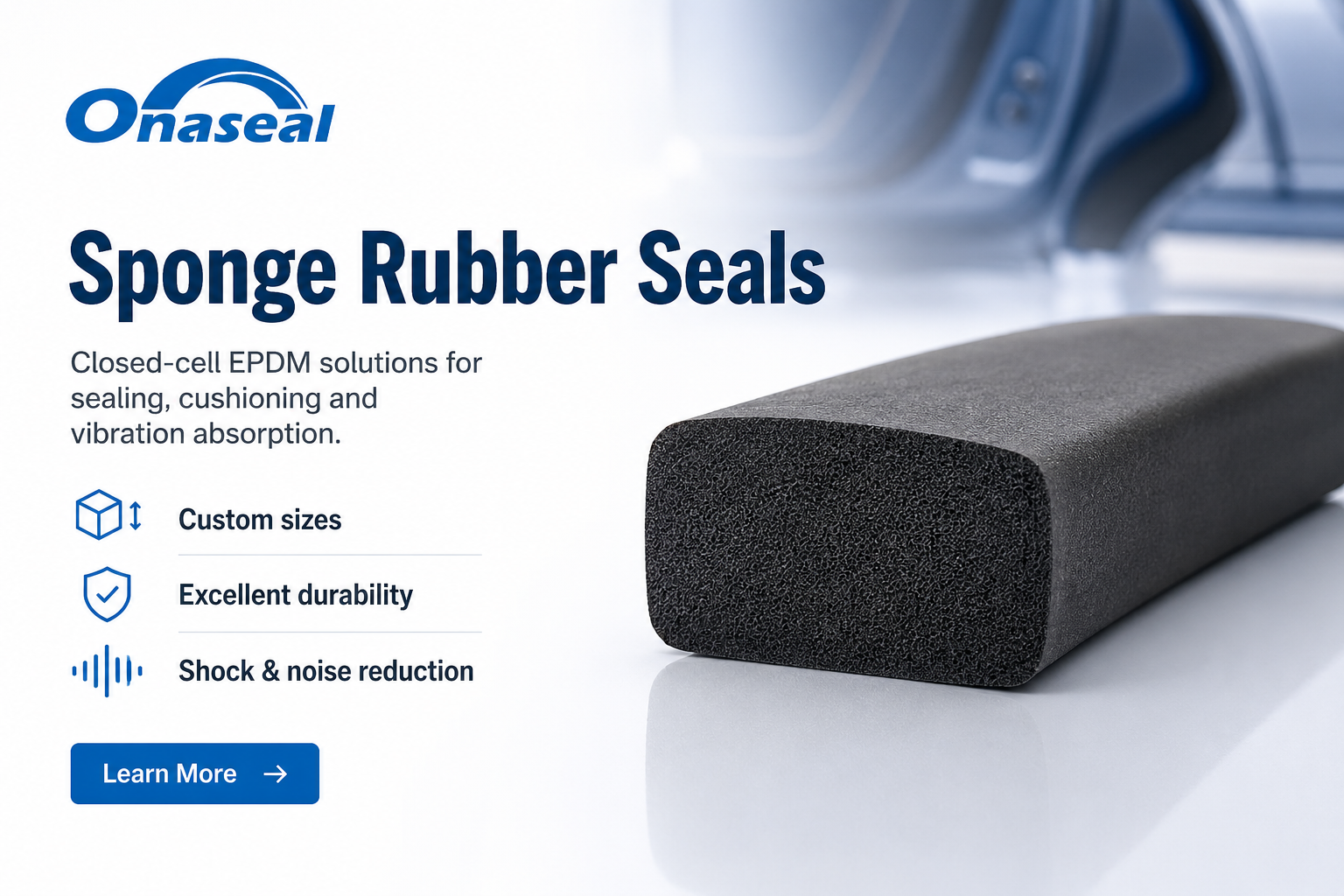 Sponge Rubber Seals homepage banner