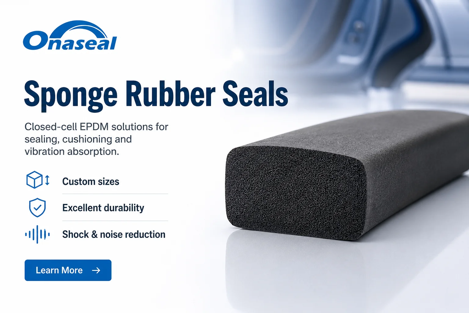 Sponge Rubber Seals homepage banner